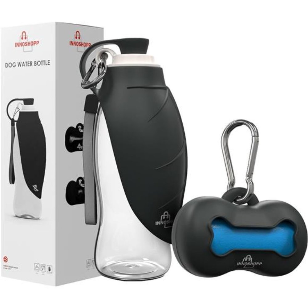 Dog Water Bottle - Portable Travel Dog Water Dispenser Including Carabiner